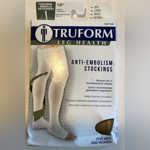Truform Anti-Embolism Stockings - White (Large)